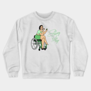 Sitting Pretty in Green 2 Crewneck Sweatshirt